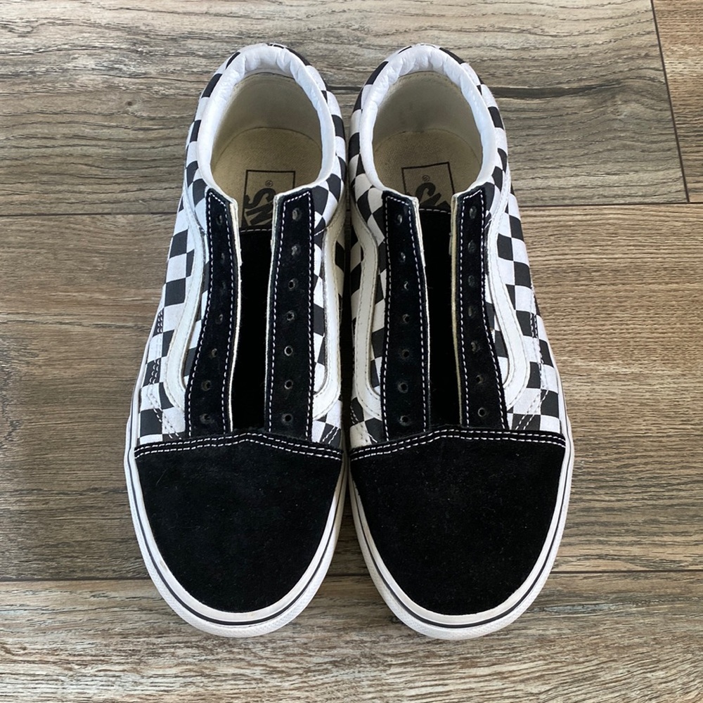 Checkered Platform Vans